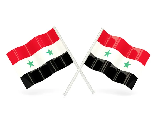 Flaggan av Syrien — Stockfoto