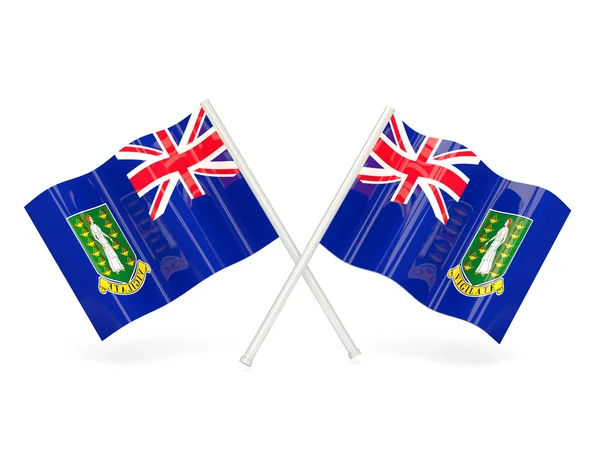 Flagga Jungfruöarna brittiska — Stockfoto
