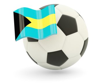 futbol ile Bahamalar bayrağı