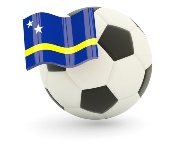 Futbol curacao bayrağı ile