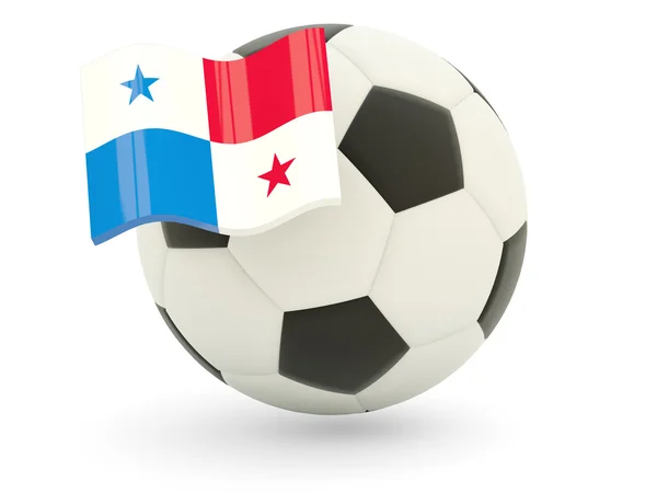 Football with flag of panama — Stock Photo, Image