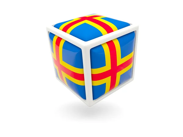 Bandera de las islas. Icono del cubo —  Fotos de Stock