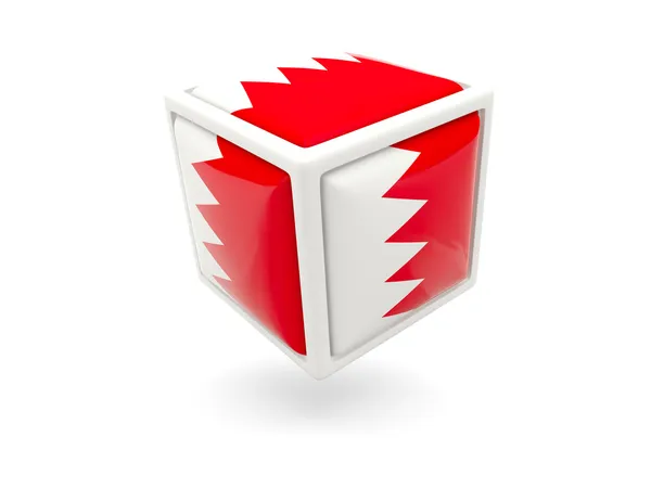 Drapeau du Bahreïn. Icône cube — Photo