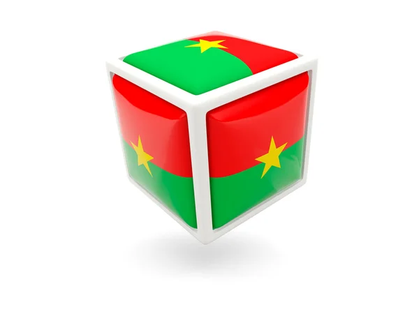 Флаг Буркина фасо. Ref-cube — стоковое фото