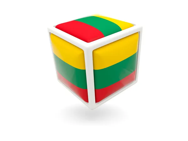 Флаг Литуании. Ref-cube — стоковое фото