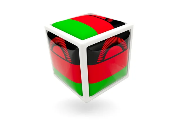 Vlag van malawi. kubus-pictogram — Stockfoto