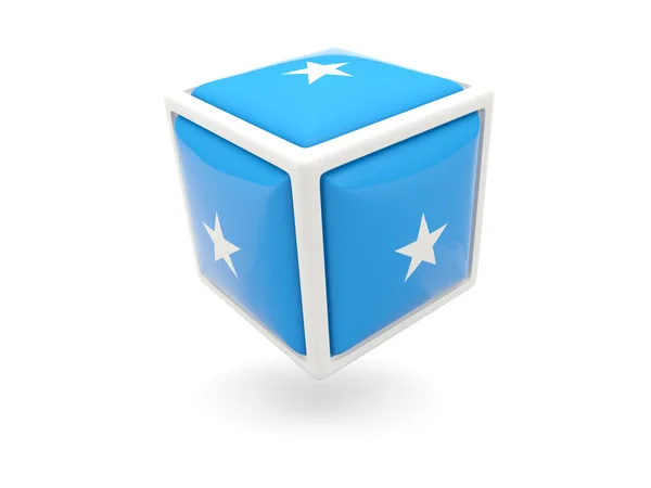 Флаг Сомали. Ref-cube — стоковое фото