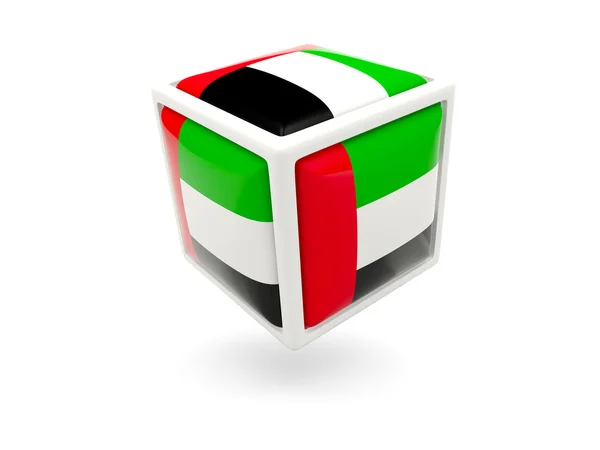 Флаг объединённых арабских эмиратов. Ref-cube — стоковое фото