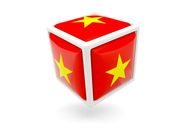 Флаг Вьетнама. Ref-cube — стоковое фото