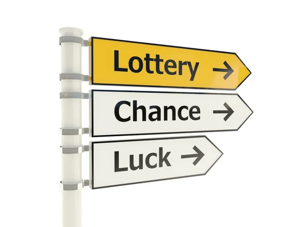 Señal de carretera de lotería —  Fotos de Stock