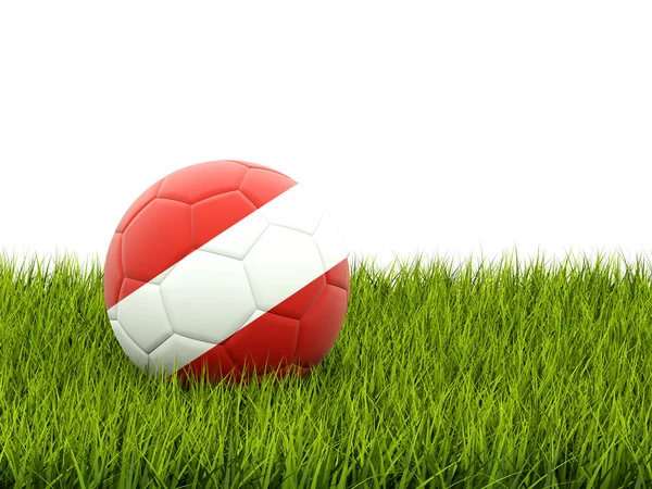 Football with flag of austria — Stock Photo, Image