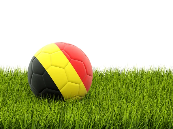 Football with flag of belgium — Stock Photo, Image