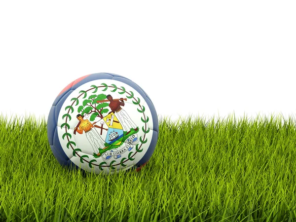 Futebol com bandeira de Belize — Fotografia de Stock