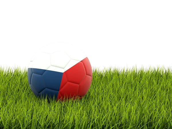 Football with flag of czech republic — Stock Photo, Image