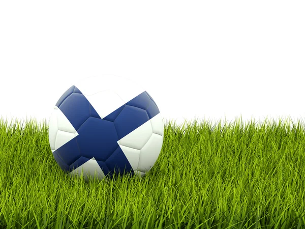 Football with flag of finland — Stock Photo, Image