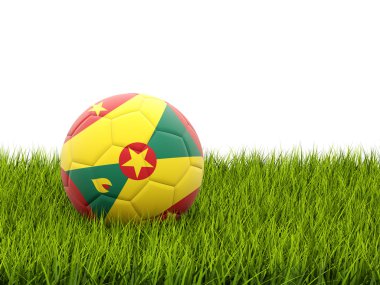 grenada bayrağı ile futbol