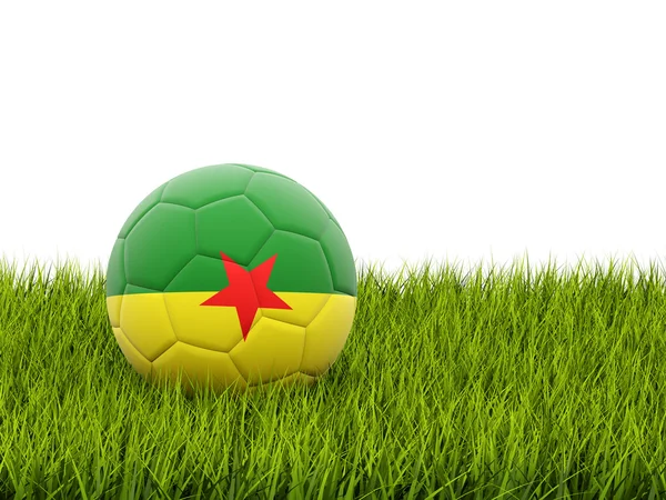 Calcio con bandiera della Guiana francese — Foto Stock