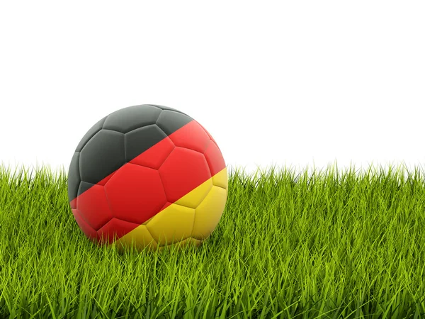 Fotboll med flagg — Stockfoto
