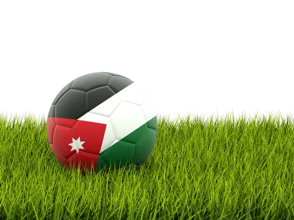 Calcio con bandiera di jordan — Foto Stock