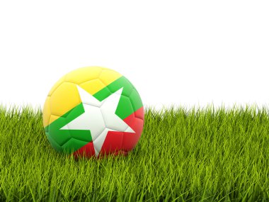 futbol ile myanmar bayrağı