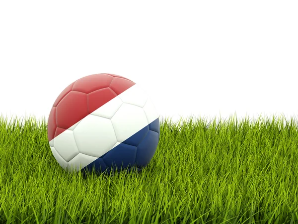 Football avec drapeau des Pays-Bas — Photo