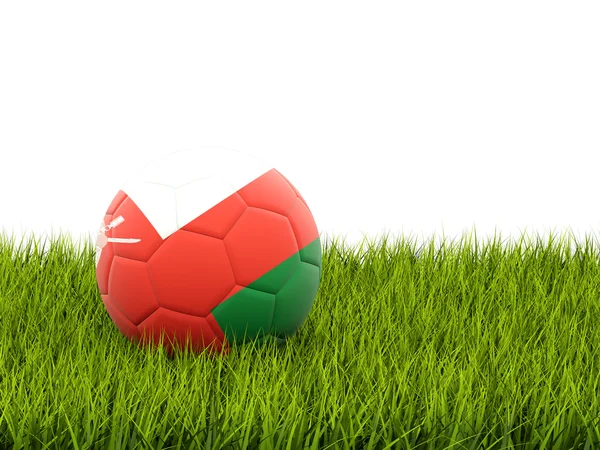 Football avec drapeau d'oman — Photo