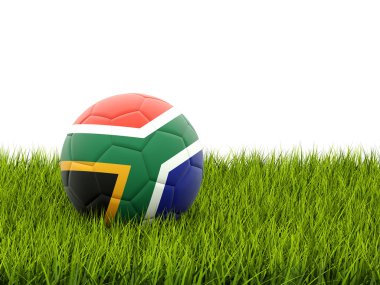 Futbol Güney Afrika bayrağı ile