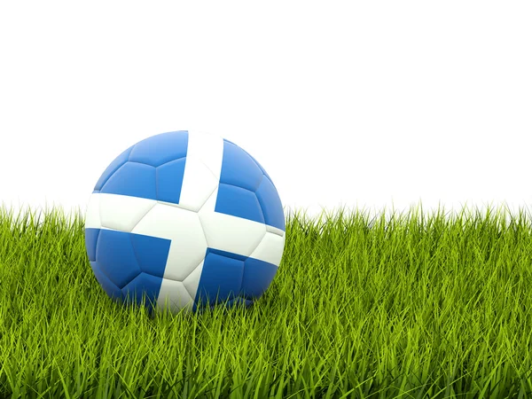Football avec drapeau écossais — Photo