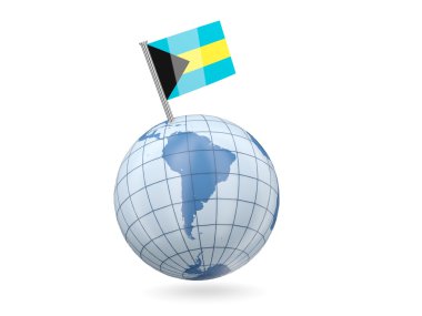 Küre ile Bahamalar bayrağı