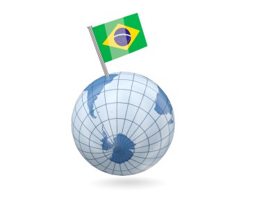 Dünya Brezilya bayrağı ile