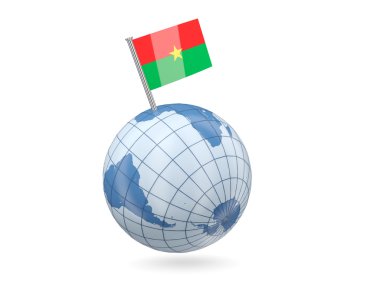 burkina faso bayrağı ile dünya