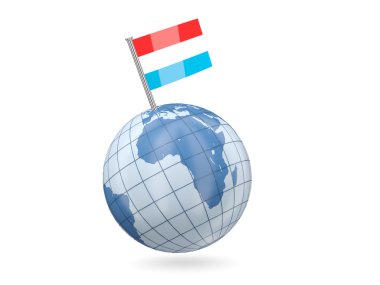 Küre ile Lüksemburg bayrağı