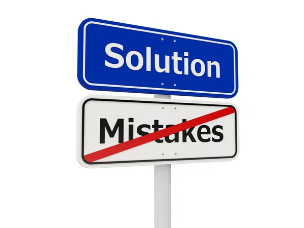 Solution road sign — Stock Photo, Image