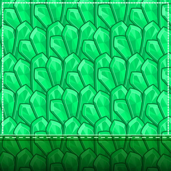 Tarjeta con patrón geométrico abstracto verde — Archivo Imágenes Vectoriales