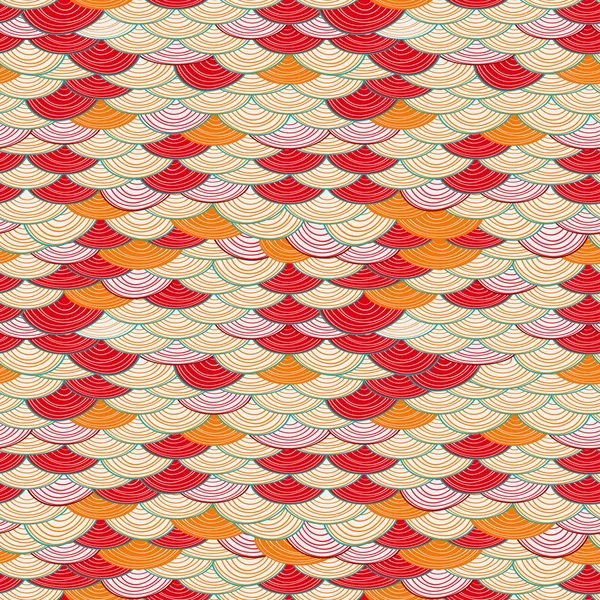 Modèle de vague abstrait sans couture coloré — Image vectorielle
