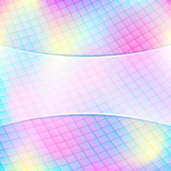 Tarjeta de invitación de luz en color pastel con etiqueta horizontal — Vector de stock