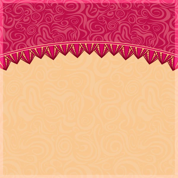 Abstracte swirl achtergrond met petal ornament. — Stockvector