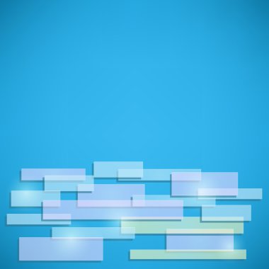 mavi soyut parlak kart