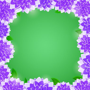 vektör davet arka çiçekli