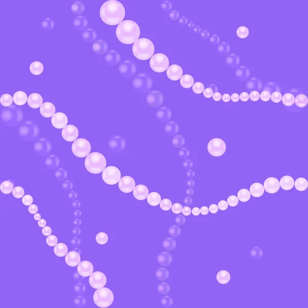 Nahtloses Muster mit Perlenkette — Stockfoto
