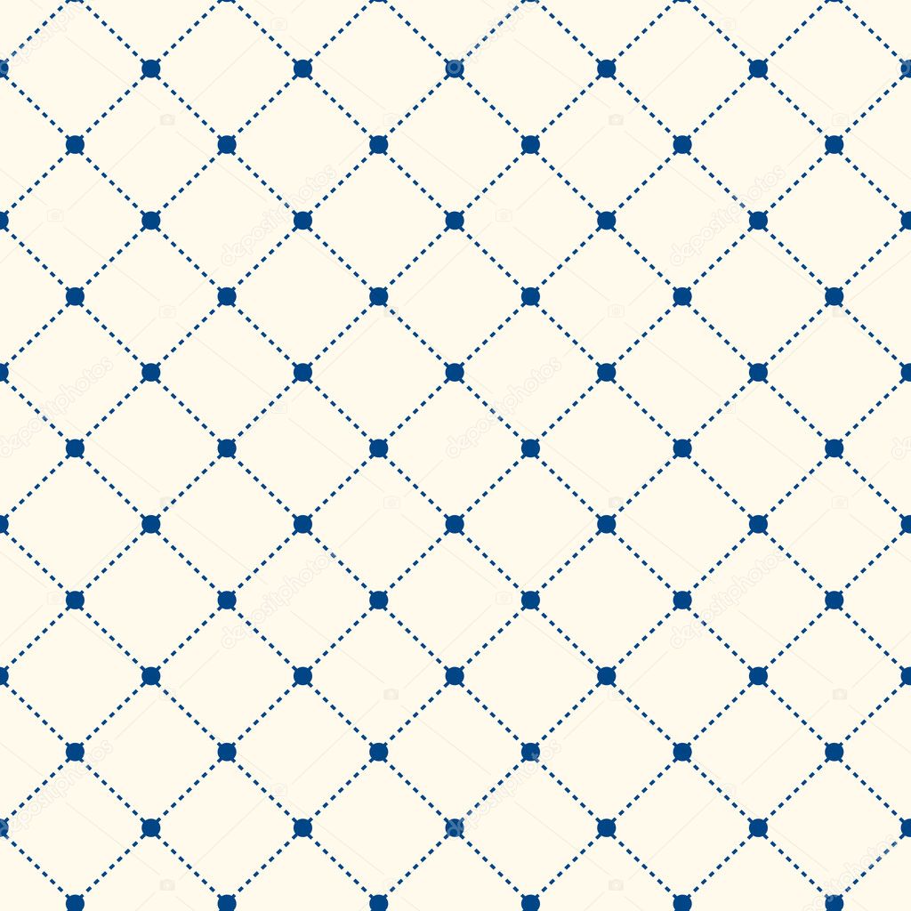 Dotted Seamless Pattern with Rhombus Structure Texture