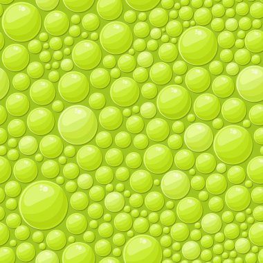 Yeşil baloncuklar sorunsuz geçmiş parlak sabun ile damla