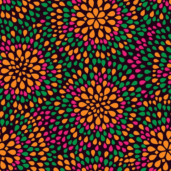 Coloré vert rose jaune motif sans couture — Image vectorielle