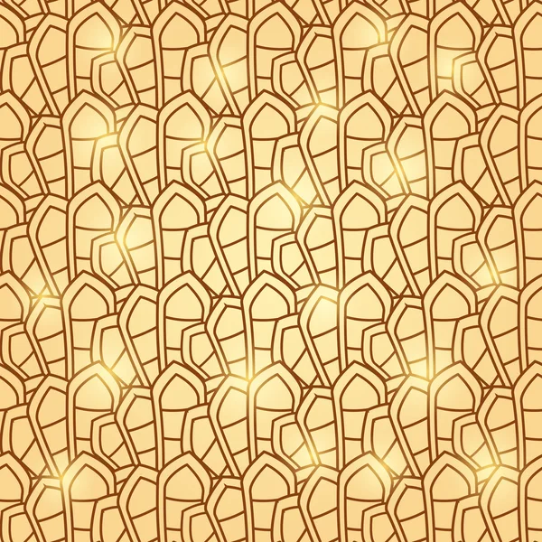 抽象的な茶色の幾何学的なシームレスなパターン — ストックベクタ