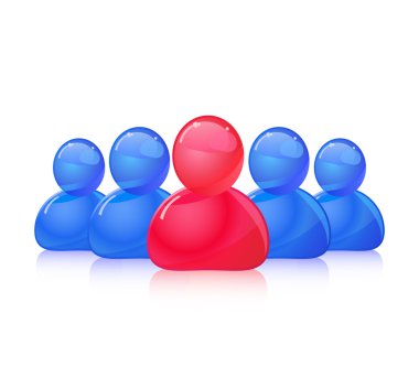 kalabalık dışarı benzersiz kullanıcı simgesi