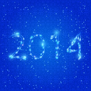 parlak mavi neon 2014 harfler