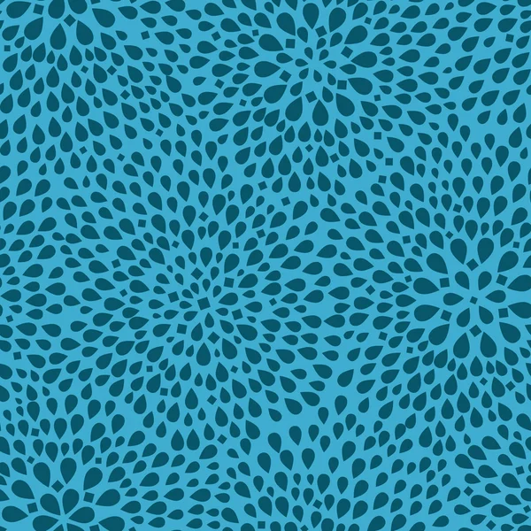Silhouettes de fleurs stylisées bleues simples sur fond sans couture — Image vectorielle