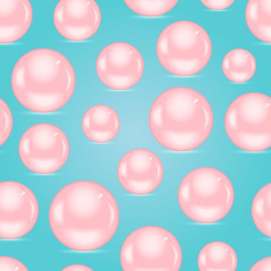 gerçekçi pembe inci seamless modeli