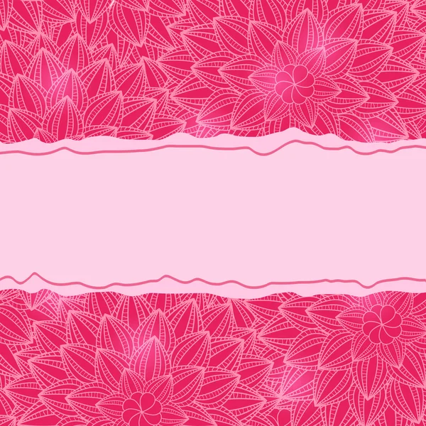 Elegante tarjeta rosa — Vector de stock