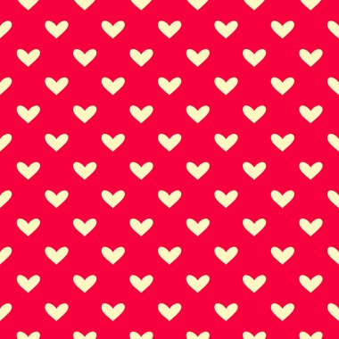 basit polka dot kalp seamless modeli